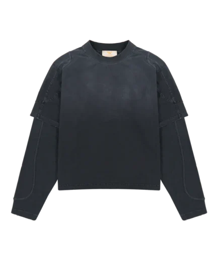 Black Double Layered Long Sleeve