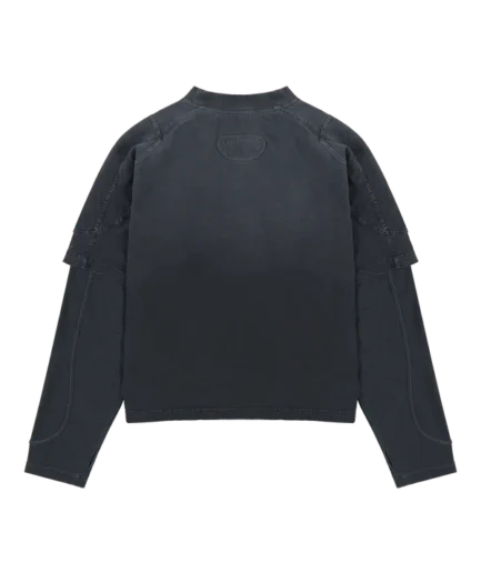 Black Double Layered Long Sleeve