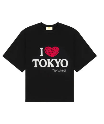 Trendt Vision Black I Love Tokyo Shirt