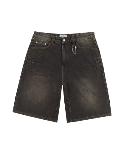 Mud Brown Basic Jorts