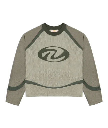 Olive Mesh Long Sleeve Trendt Vision