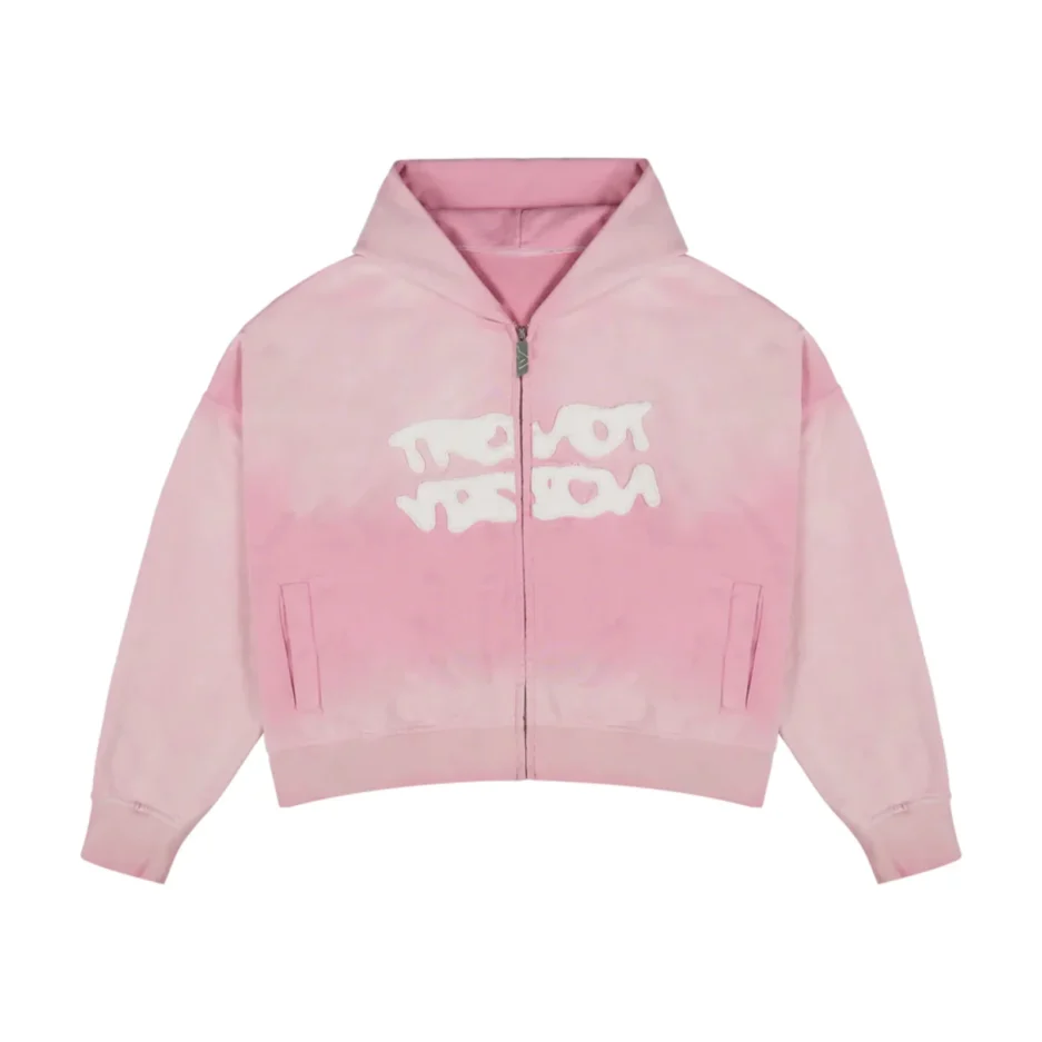 Trendt Vision Pink Zip Up Hoodie